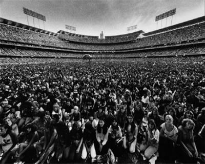 Bee Gees histeria. Dodger Stadium Los Angeles 1979.